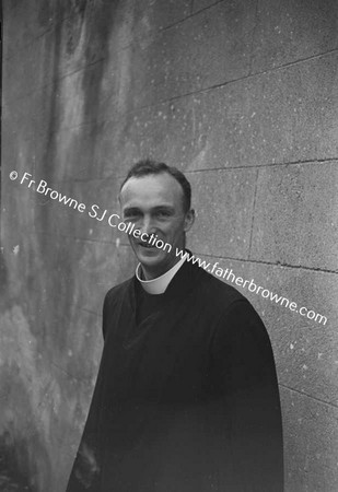 REV BRIAN SHARKEY S.J. BEFORE LEAVING FOR RHODESIA